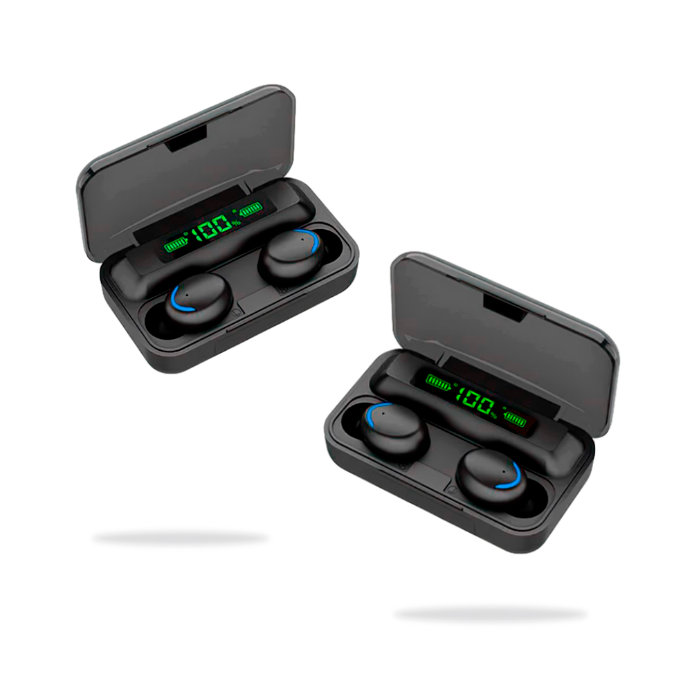 Combo Audífonos F9 Inalámbricos con Powerbank