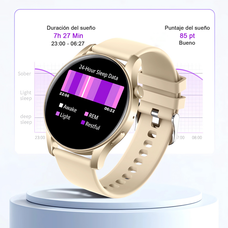 Smartwatch KC88 Pantalla Amoled: 107 Modos Deportivos