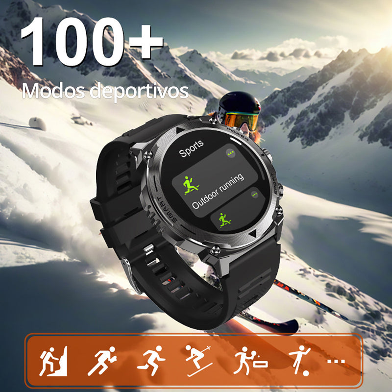 Smartwatch T53 Everest Rugged AMOLED Llamadas IP68 iOS y Android