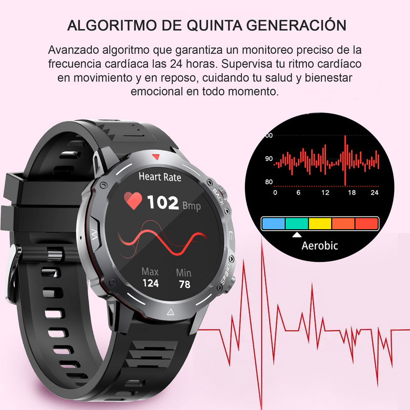 Smartwatch G102: Pantalla Redonda 1.39"