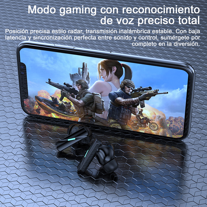 Audífonos Inalámbricos TWS Mate 70 Con Conectividad de baja Latencia y Carga Tipo C