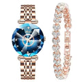 Reloj de Mujer Reginald P719 con Pulsera, Dial Tipo Diamante y Movimiento Japonés