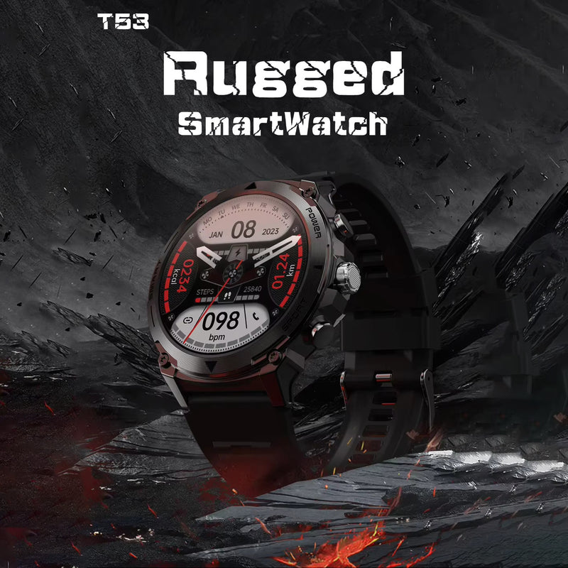 Smartwatch T53 Everest Rugged AMOLED Llamadas IP68 iOS y Android