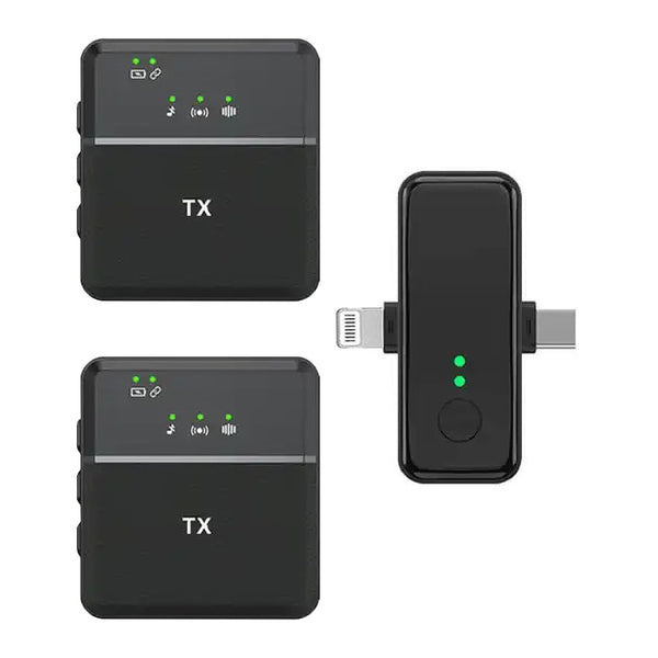 Micrófono Inalámbrico Dual SX31 Compatible iPhone Android