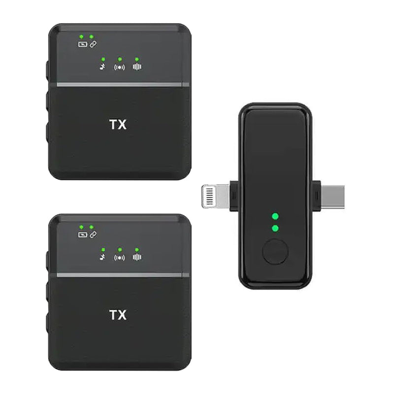 Micrófono Inalámbrico Dual SX31 Compatible iPhone Android