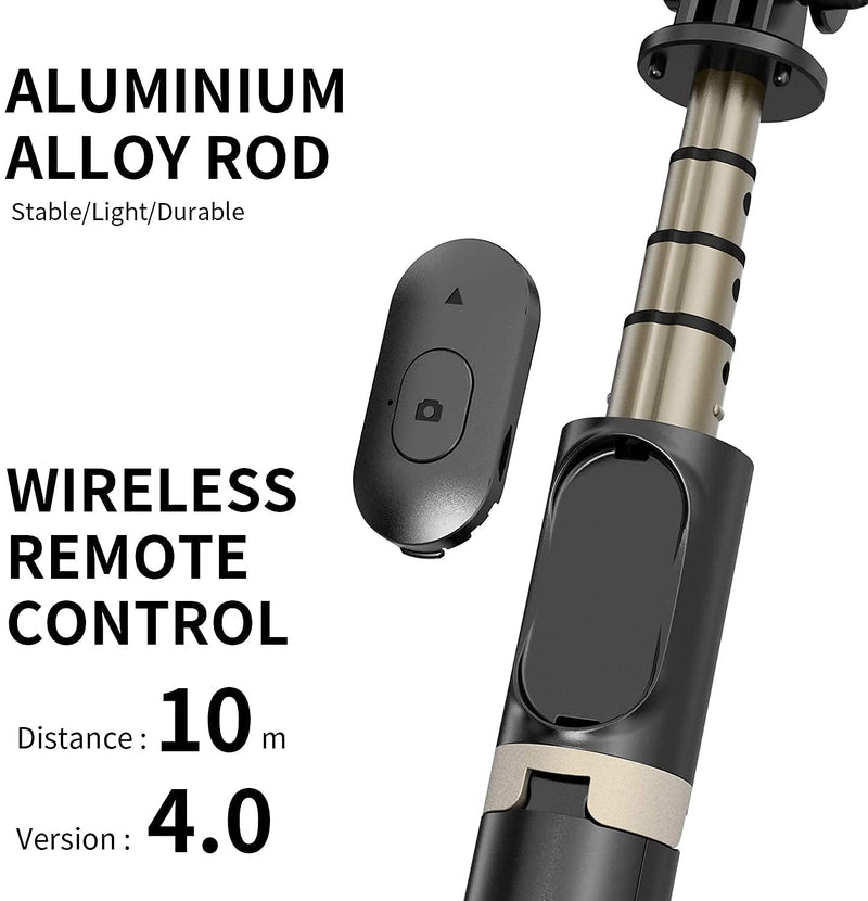 Gimbal Estabilizador Q08 3 en 1 + Trípode + Selfie Stick Bluetooth