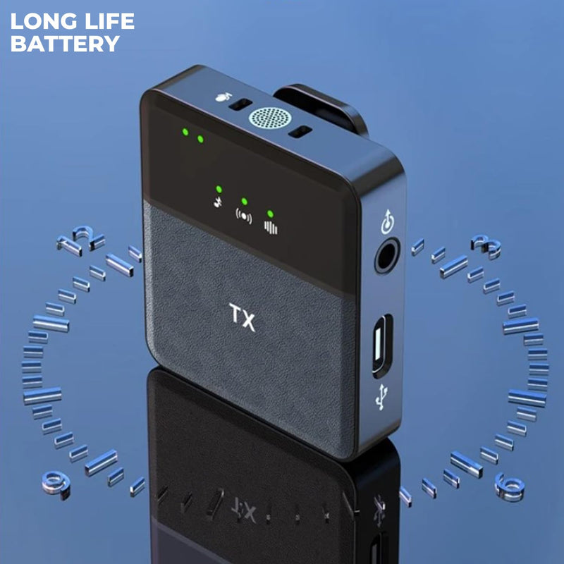 Micrófono Inalámbrico Dual SX31 Compatible iPhone Android