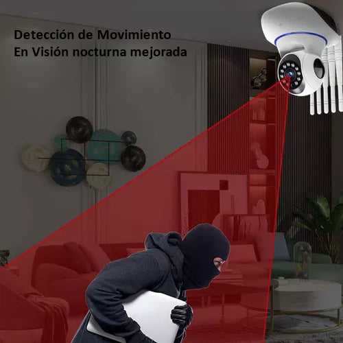 Cámara de Seguridad CCTV WiFi 5 Antenas Vision V380 Pro [Última Unidad]