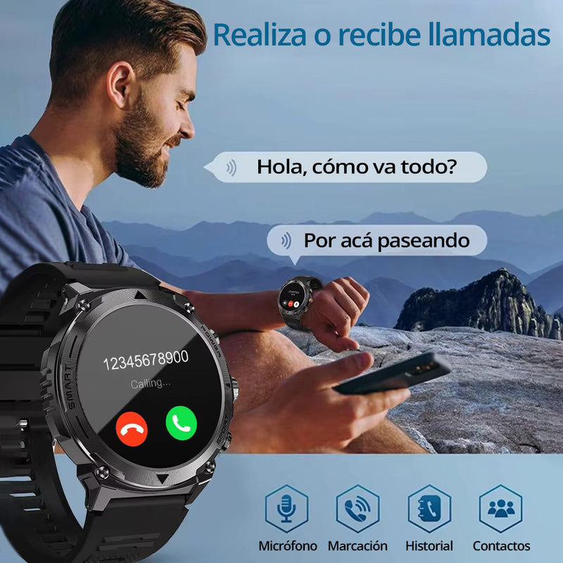 Smartwatch T53 Everest Rugged AMOLED Llamadas IP68 iOS y Android