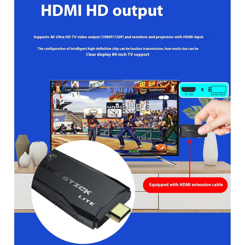 Consola Retro ZOLLZIRR 20000+ Juegos HDMI 4K 2 Controles Inalámbricos