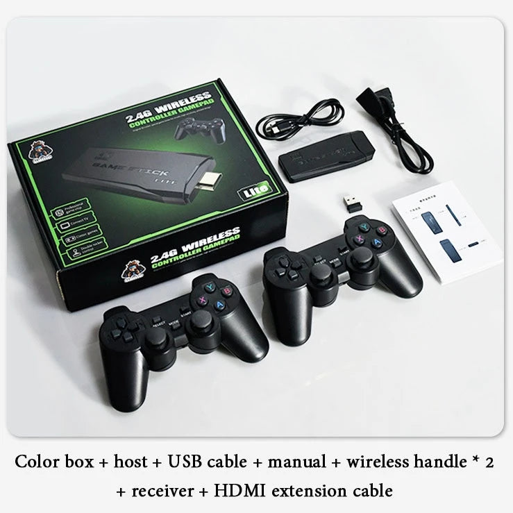 Consola Retro ZOLLZIRR 20000+ Juegos HDMI 4K 2 Controles Inalámbricos