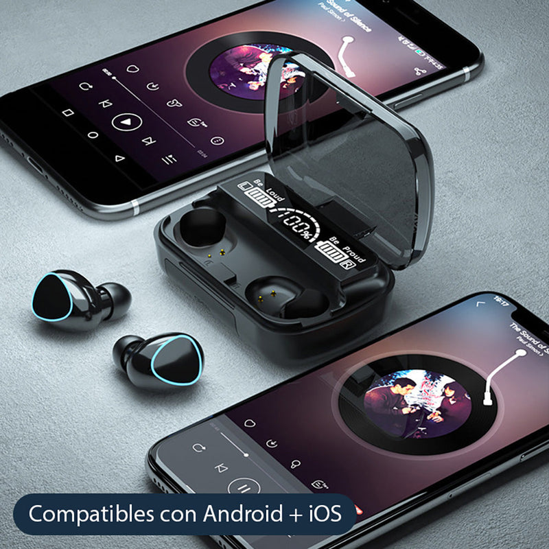 Promo 2 Audífonos Inalámbricos M10 V5.3 Compatibilidad Universal + PowerBank