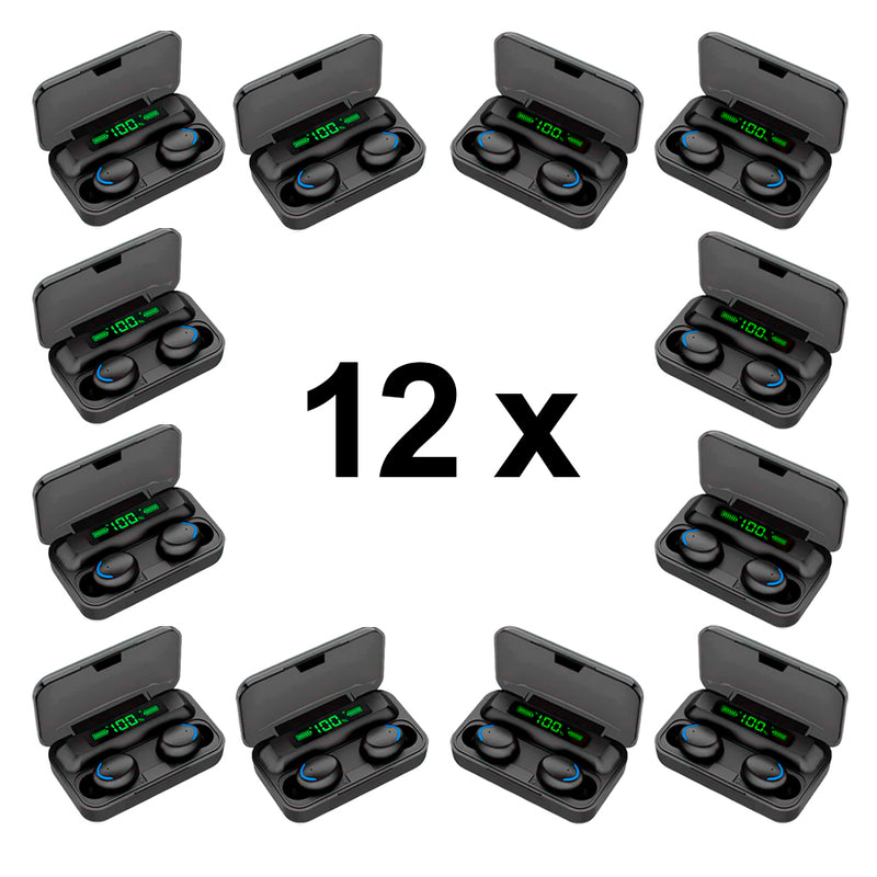 Combo Audífonos F9 Inalámbricos con Powerbank