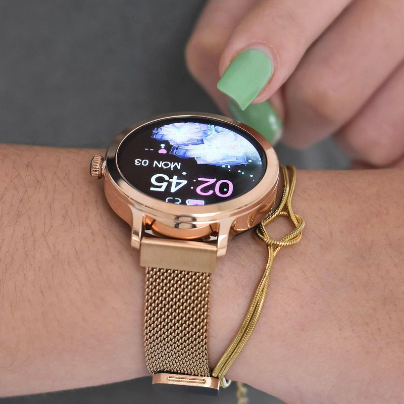 Smartwatch NX7 Dorado: Elegancia y Salud