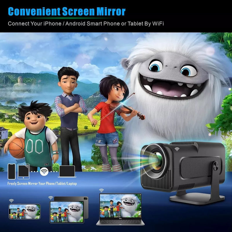 Proyector mini Magcubic Ultra HD Wifi 6 Android HY320 12000lm negro 110V
