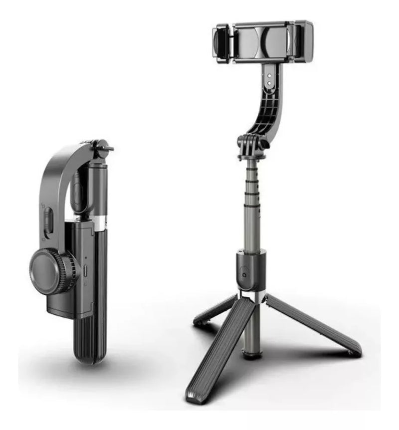 Gimbal Estabilizador Q08 3 en 1 + Trípode + Selfie Stick Bluetooth