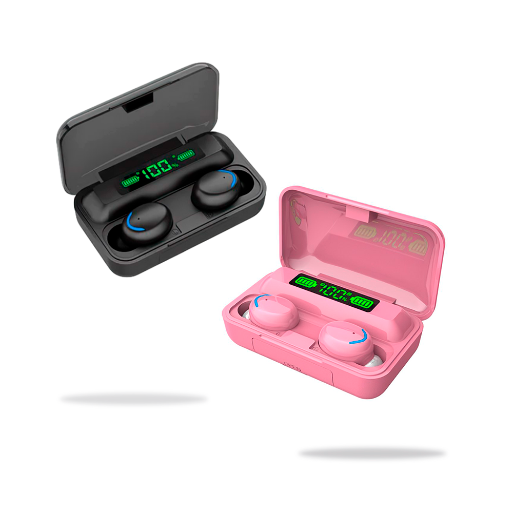 Combo Audífonos F9 Inalámbricos con Powerbank