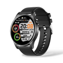 Smartwatch KC88 with black case & textured silicone strap. Round AMOLED screen shows 20:08, 108 BPM, 50% battery, 20349 steps, 24°C. A clean product graphic.