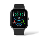 ZL54CJ Reloj Inteligente: Black square smartwatch with silicone strap. Digital display shows time (09:30), date, battery, heart rate (089), calories (2356), steps (25626). Modern sports watch on white.